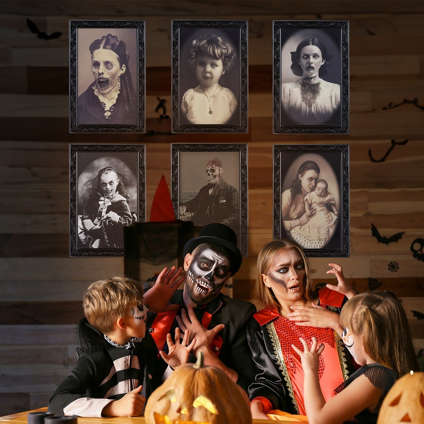Haunted House 3D Face Changing Frame – Scary Halloween Decoration