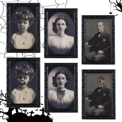 Haunted House 3D Face Changing Frame – Scary Halloween Decoration